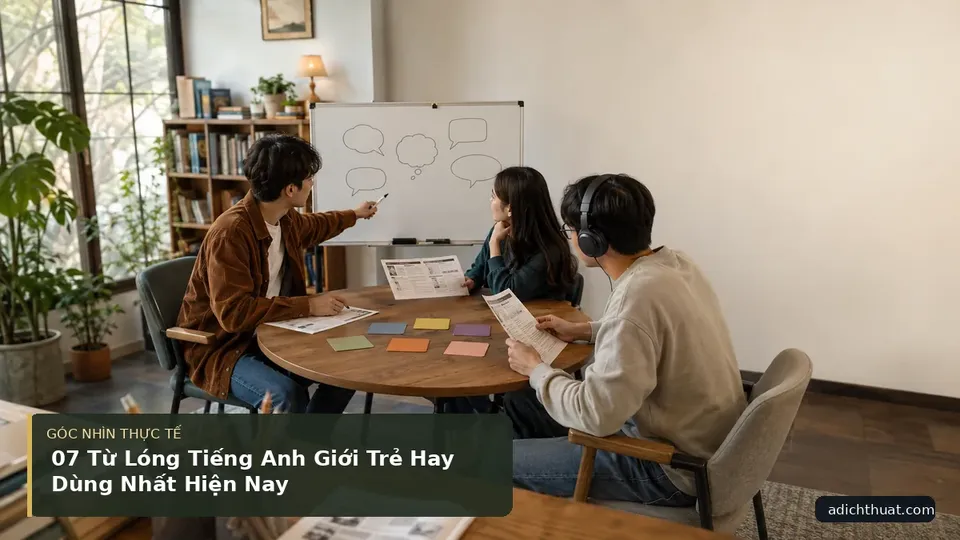 Chi tiết minh họa dịch thuật trong bài 07 Từ Lóng Tiếng Anh Giới Trẻ Hay Dùng Nhất Hiện Nay