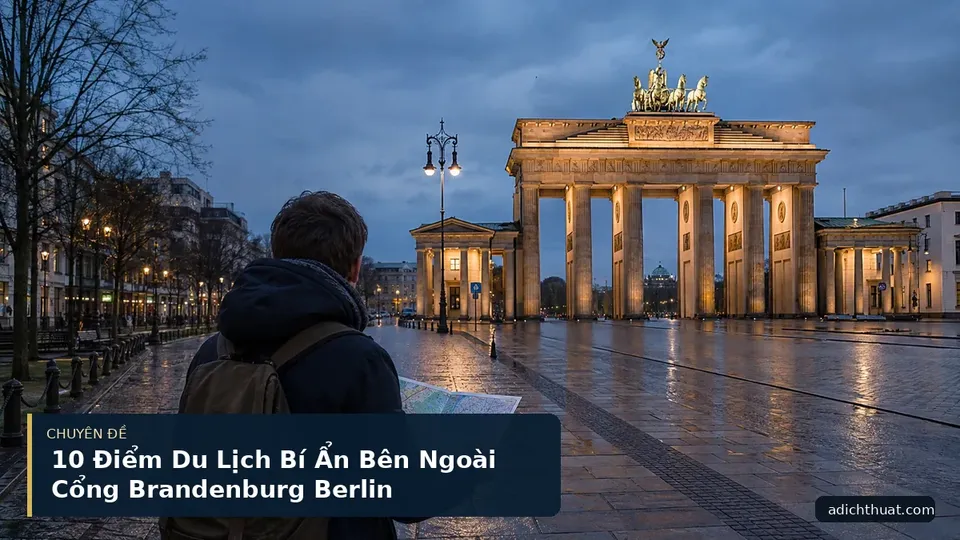 10 Điểm Du Lịch Bí Ẩn Bên Ngoài Cổng Brandenburg Berlin