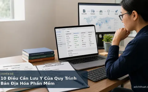 10 Điều Cần Lưu Ý Của Quy Trình Bản Địa Hóa Phần Mềm