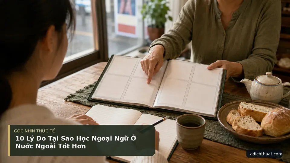 Chi tiết minh họa dịch thuật trong bài 10 Lý Do Tại Sao Học Ngoại Ngữ Ở Nước Ngoài Tốt Hơn