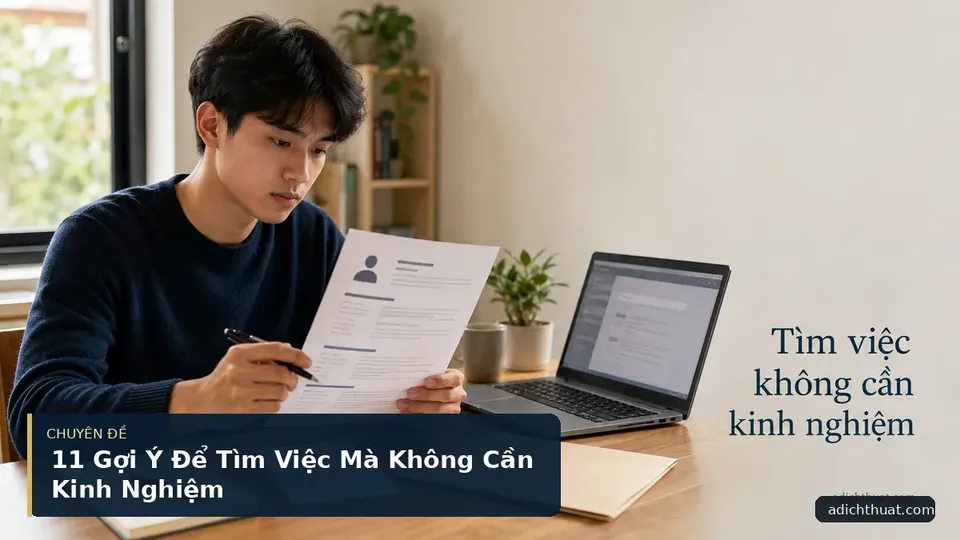 11 Gợi Ý Để Tìm Việc Mà Không Cần Kinh Nghiệm