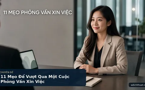 11 Mẹo Để Vượt Qua Một Cuộc Phỏng Vấn Xin Việc