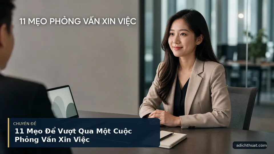 11 Mẹo Để Vượt Qua Một Cuộc Phỏng Vấn Xin Việc