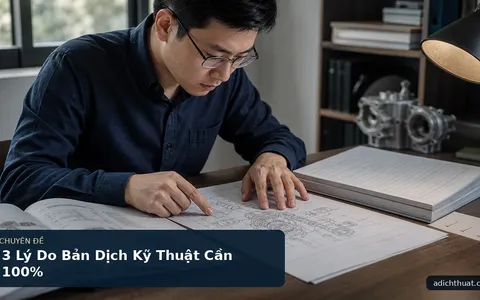 3 Lý Do Bản Dịch Kỹ Thuật Cần 100%
