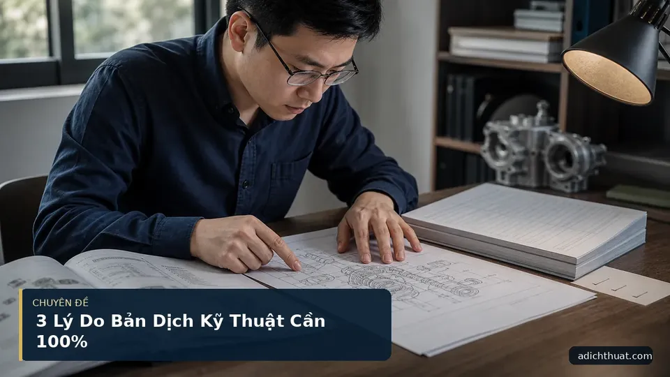 3 Lý Do Bản Dịch Kỹ Thuật Cần 100%