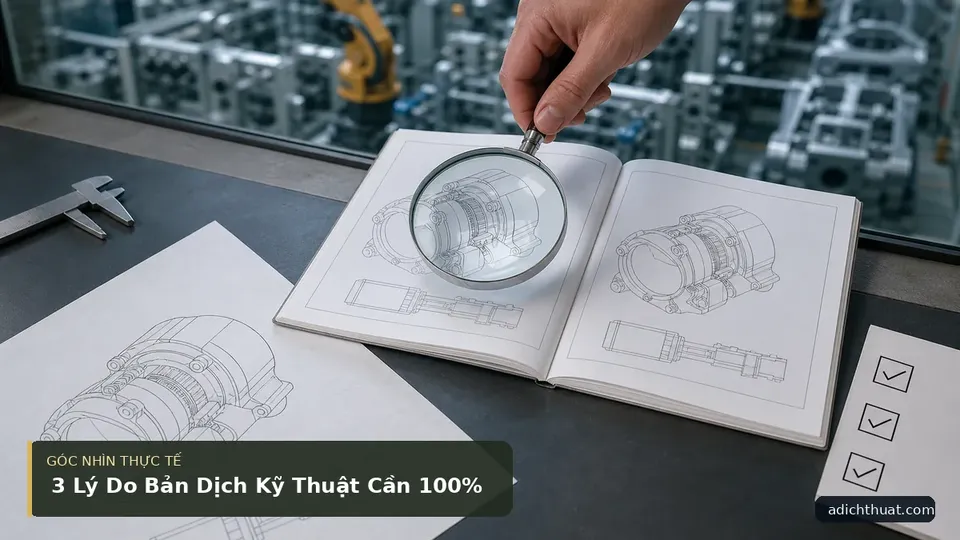 Chi tiết minh họa dịch thuật trong bài 3 Lý Do Bản Dịch Kỹ Thuật Cần 100%