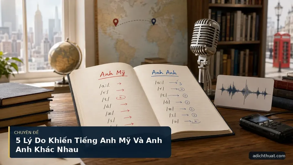 5 Lý Do Khiến Tiếng Anh Mỹ Và Anh Anh Khác Nhau