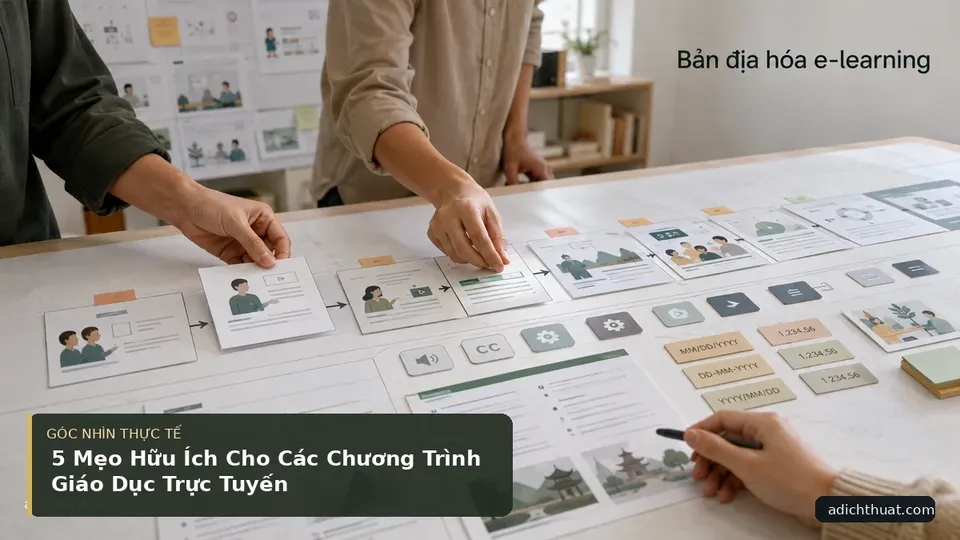 Chi tiết minh họa dịch thuật trong bài 5 Mẹo Hữu Ích Cho Các Chương Trình Giáo Dục Trực Tuyến