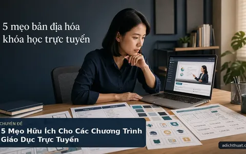 5 Mẹo Hữu Ích Cho Các Chương Trình Giáo Dục Trực Tuyến
