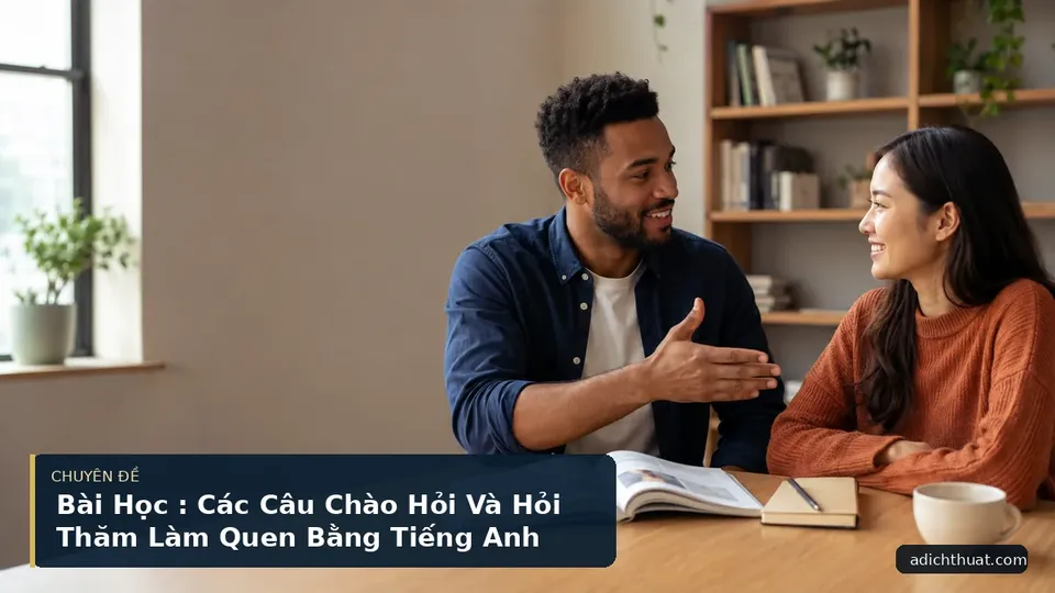 Bài Học : Các Câu Chào Hỏi Và Hỏi Thăm Làm Quen Bằng Tiếng Anh