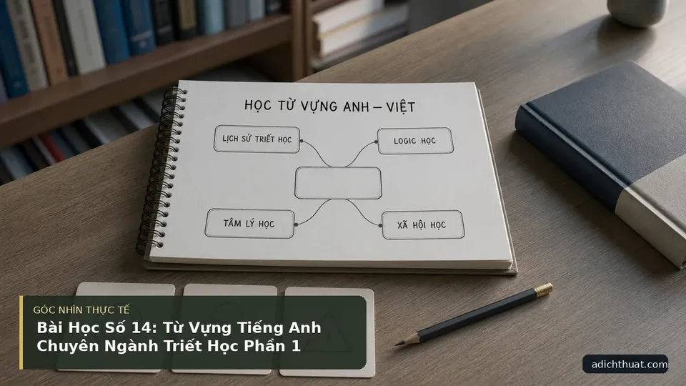 Chi tiết minh họa dịch thuật trong bài Bài Học Số 14: Từ Vựng Tiếng Anh Chuyên Ngành Triết Học Phần 1