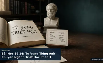 Bài Học Số 14: Từ Vựng Tiếng Anh Chuyên Ngành Triết Học Phần 1