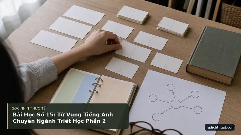 Chi tiết minh họa dịch thuật trong bài Bài Học Số 15: Từ Vựng Tiếng Anh Chuyên Ngành Triết Học Phần 2