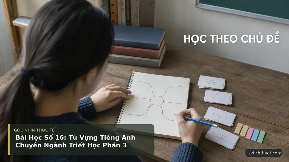 Chi tiết minh họa dịch thuật trong bài Bài Học Số 16: Từ Vựng Tiếng Anh Chuyên Ngành Triết Học Phần 3