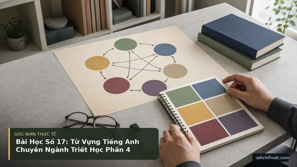 Chi tiết minh họa dịch thuật trong bài Bài Học Số 17: Từ Vựng Tiếng Anh Chuyên Ngành Triết Học Phần 4