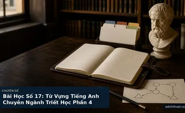 Bài Học Số 17: Từ Vựng Tiếng Anh Chuyên Ngành Triết Học Phần 4