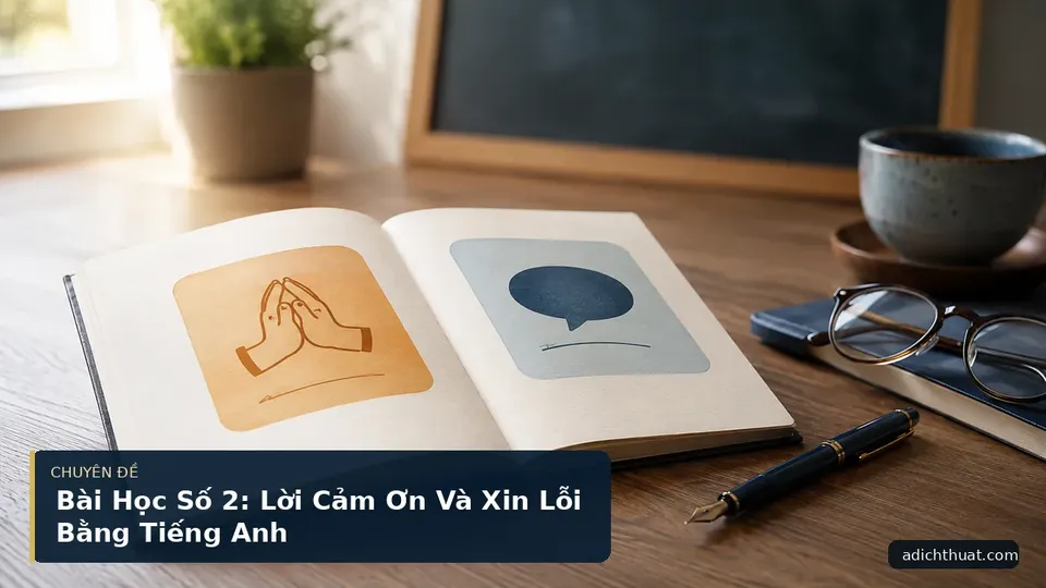 Bài Học Số 2: Lời Cảm Ơn Và Xin Lỗi Bằng Tiếng Anh