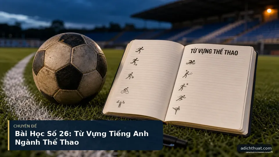 Bài Học Số 26: Từ Vựng Tiếng Anh Ngành Thể Thao