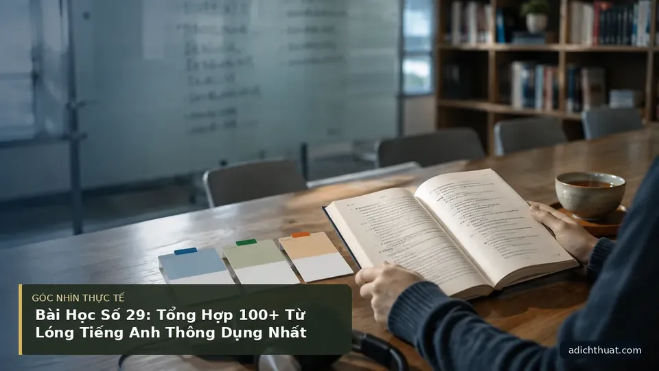 Chi tiết minh họa dịch thuật trong bài Bài Học Số 29: Tổng Hợp 100+ Từ Lóng Tiếng Anh Thông Dụng Nhất