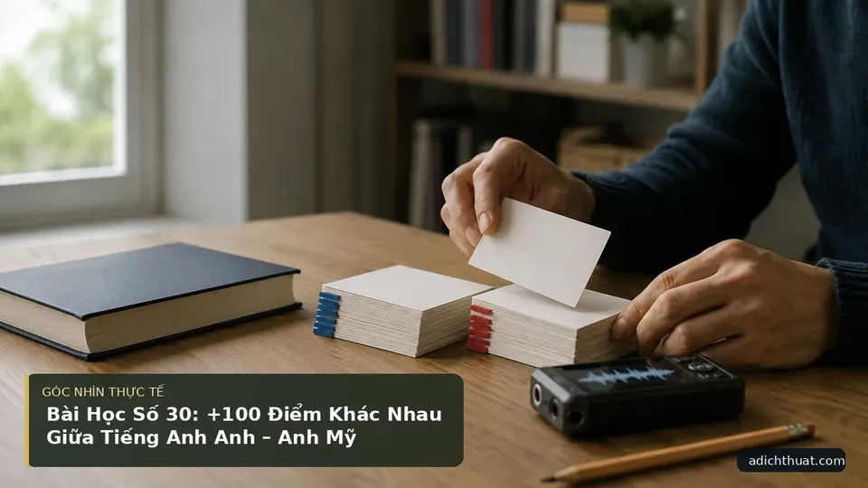 Chi tiết minh họa dịch thuật trong bài Bài Học Số 30: +100 Điểm Khác Nhau Giữa Tiếng Anh Anh – Anh Mỹ
