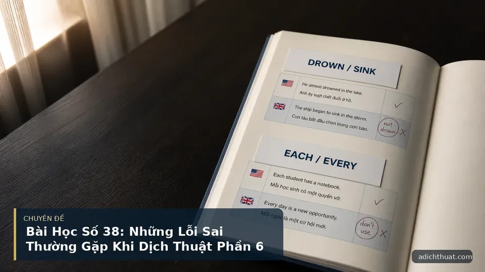 Bài Học Số 38: Những Lỗi Sai Thường Gặp Khi Dịch Thuật Phần 6 — hình minh họa dịch thuật