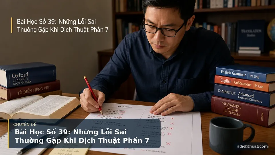 Bài Học Số 39: Những Lỗi Sai Thường Gặp Khi Dịch Thuật Phần 7 — hình minh họa dịch thuật