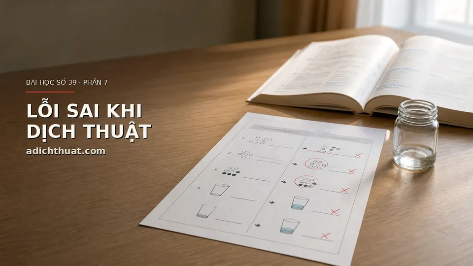 Bài Học Số 39: Những Lỗi Sai Thường Gặp Khi Dịch Thuật Phần 7 — hình minh họa dịch thuật
