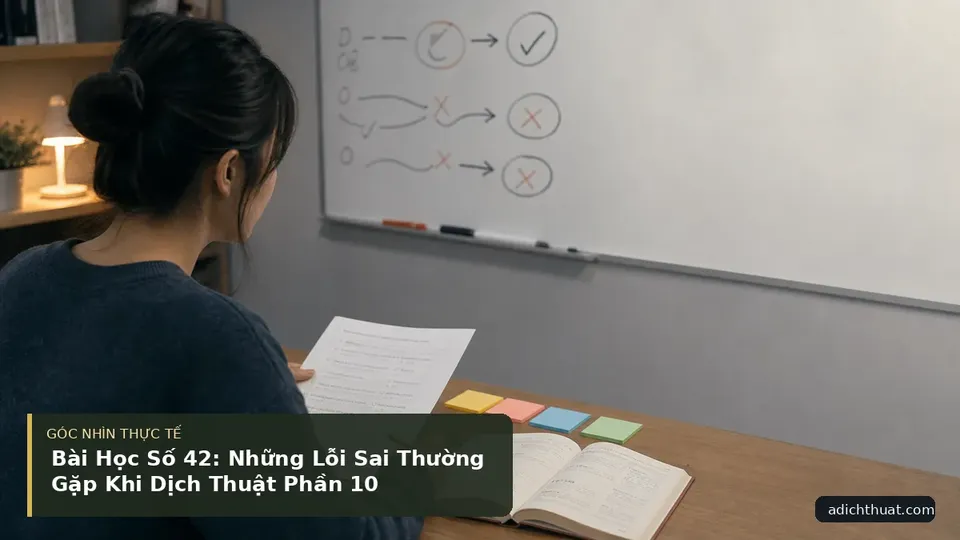 Chi tiết minh họa dịch thuật trong bài Bài Học Số 42: Những Lỗi Sai Thường Gặp Khi Dịch Thuật Phần 10