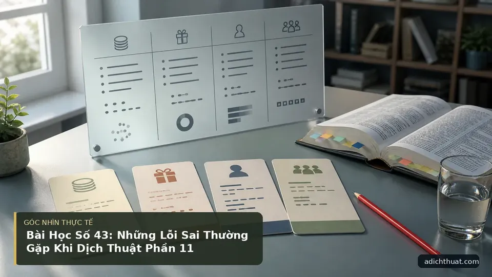 Chi tiết minh họa dịch thuật trong bài Bài Học Số 43: Những Lỗi Sai Thường Gặp Khi Dịch Thuật Phần 11