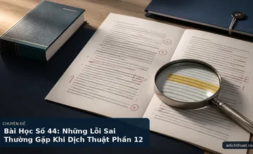 Bài Học Số 44: Những Lỗi Sai Thường Gặp Khi Dịch Thuật Phần 12