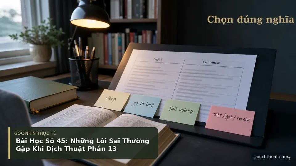 Chi tiết minh họa dịch thuật trong bài Bài Học Số 45: Những Lỗi Sai Thường Gặp Khi Dịch Thuật Phần 13