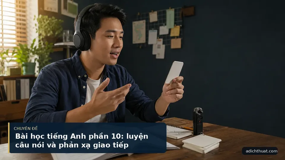 Bài học tiếng Anh phần 10: luyện câu nói và phản xạ giao tiếp