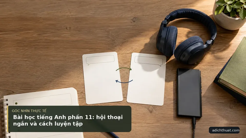 Chi tiết minh họa dịch thuật trong bài Bài học tiếng Anh phần 11: hội thoại ngắn và cách luyện tập
