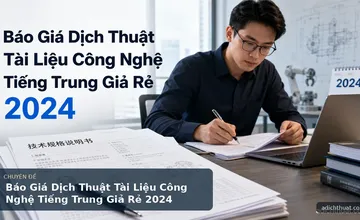 Báo Giá Dịch Thuật Tài Liệu Công Nghệ Tiếng Trung Giả Rẻ 2024