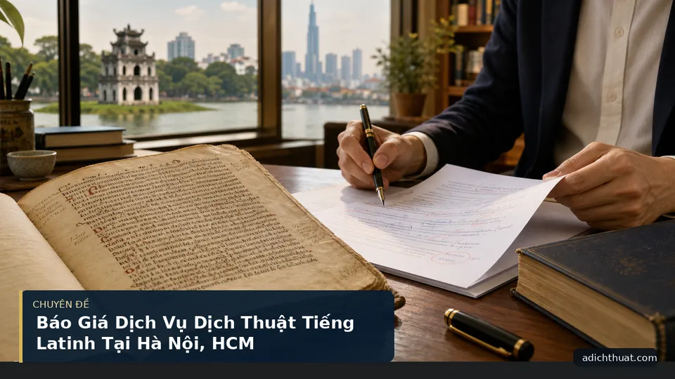 Báo Giá Dịch Vụ Dịch Thuật Tiếng Latinh Tại Hà Nội, HCM