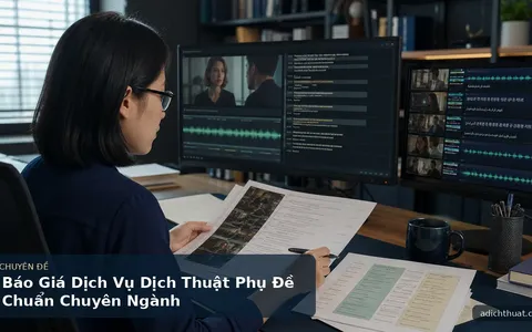 Báo Giá Dịch Vụ Dịch Thuật Phụ Đề Chuẩn Chuyên Ngành