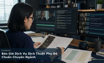 Báo Giá Dịch Vụ Dịch Thuật Phụ Đề Chuẩn Chuyên Ngành