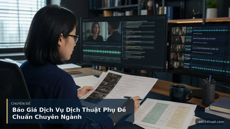 Báo Giá Dịch Vụ Dịch Thuật Phụ Đề Chuẩn Chuyên Ngành