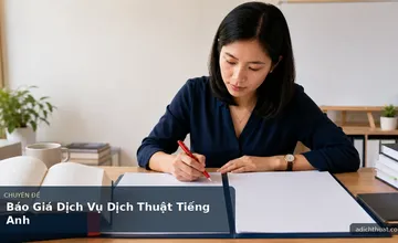 Báo Giá Dịch Vụ Dịch Thuật Tiếng Anh