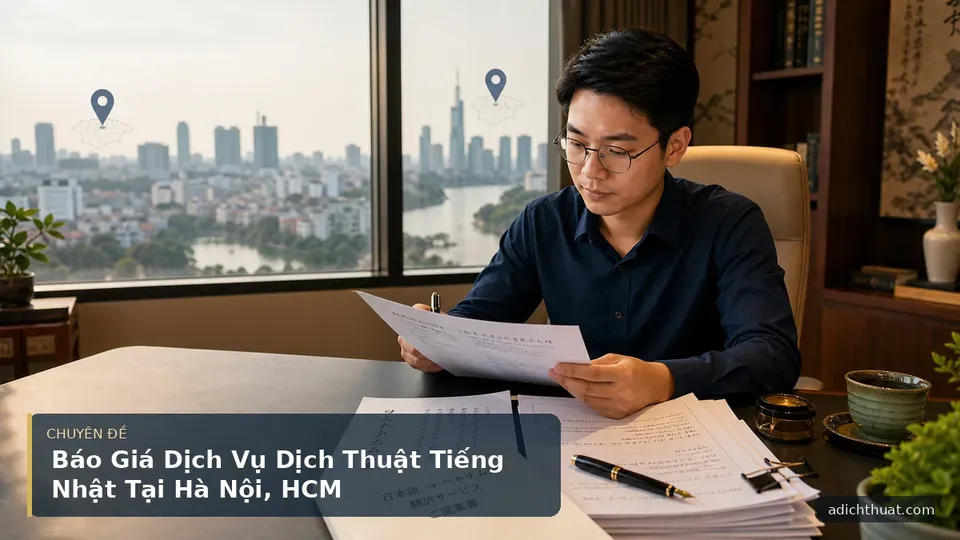 Báo Giá Dịch Vụ Dịch Thuật Tiếng Nhật Tại Hà Nội, HCM