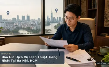 Báo Giá Dịch Vụ Dịch Thuật Tiếng Nhật Tại Hà Nội, HCM