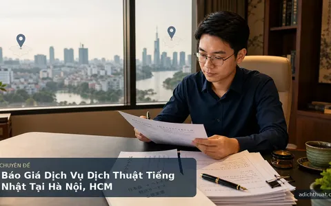 Báo Giá Dịch Vụ Dịch Thuật Tiếng Nhật Tại Hà Nội, HCM