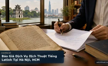 Báo Giá Dịch Vụ Dịch Thuật Tiếng Latinh Tại Hà Nội, HCM