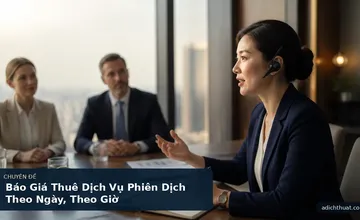 Báo Giá Thuê Dịch Vụ Phiên Dịch Theo Ngày, Theo Giờ