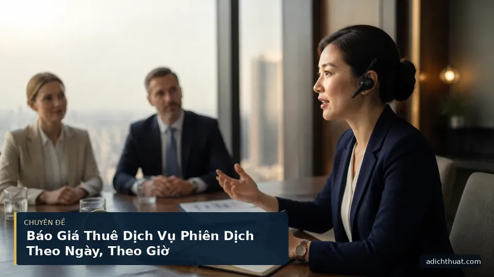 Báo Giá Thuê Dịch Vụ Phiên Dịch Theo Ngày, Theo Giờ
