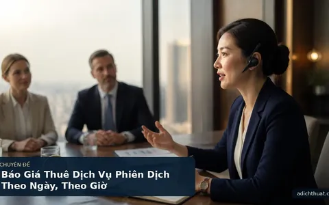 Báo Giá Thuê Dịch Vụ Phiên Dịch Theo Ngày, Theo Giờ