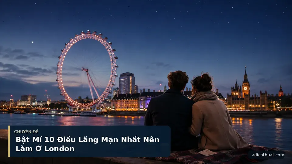 Bật Mí 10 Điều Lãng Mạn Nhất Nên Làm Ở London