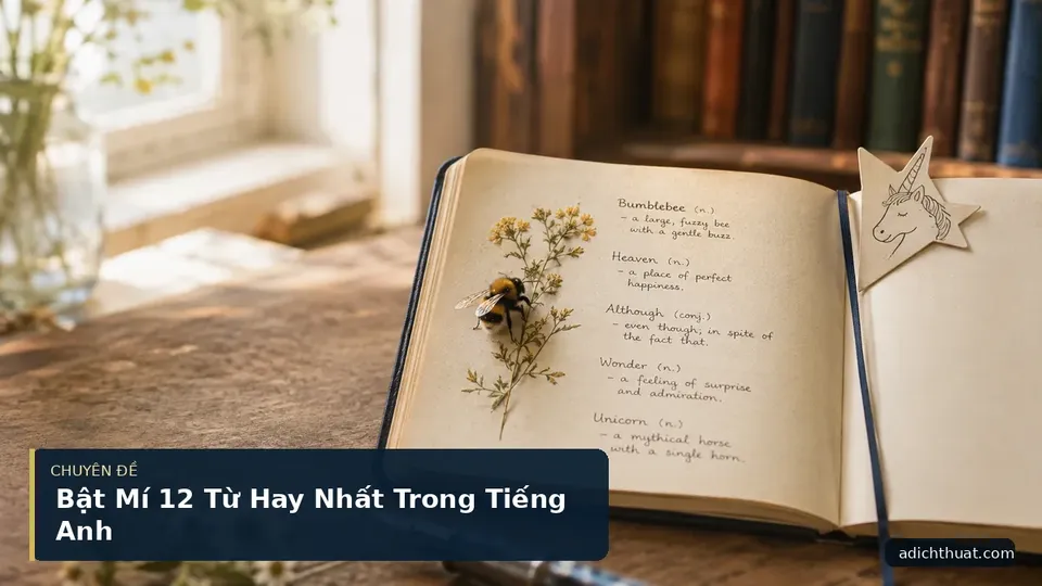 Bật Mí 12 Từ Hay Nhất Trong Tiếng Anh