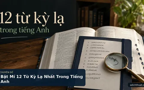 Bật Mí 12 Từ Kỳ Lạ Nhất Trong Tiếng Anh