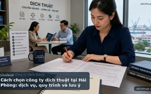 Cách chọn công ty dịch thuật tại Hải Phòng: dịch vụ, quy trình và lưu ý